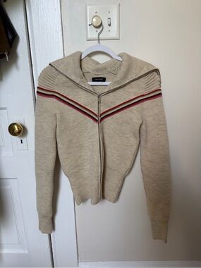 Isabel Marant Beige Zip Cardigan